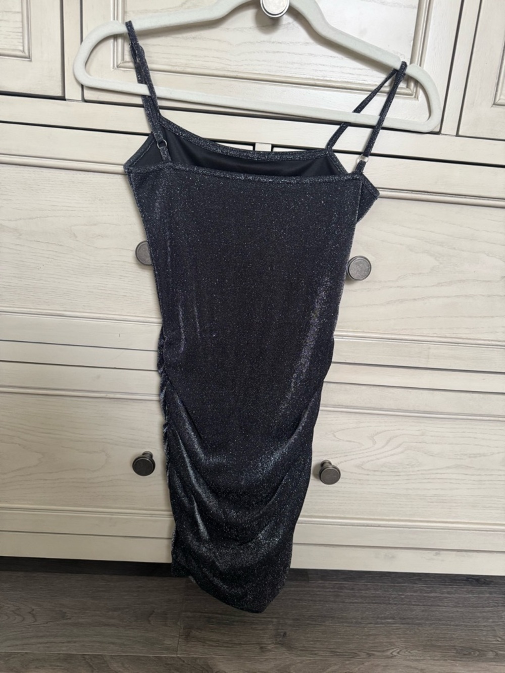 Katie J NYC Girls' Sparkle Slip Dress - Black